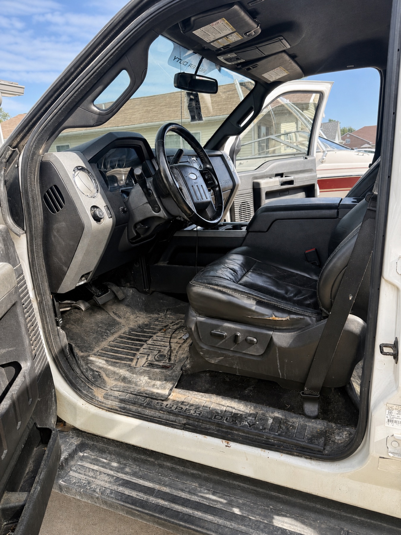Work-Truck Interior Restoration — before